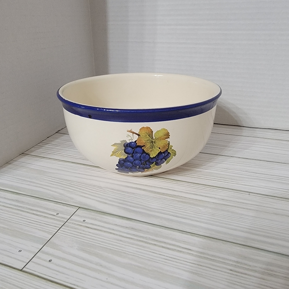 Cordon Bleu Grape Harvest Microwave Safe & Ovenproof Ceramic Bowl Portugal